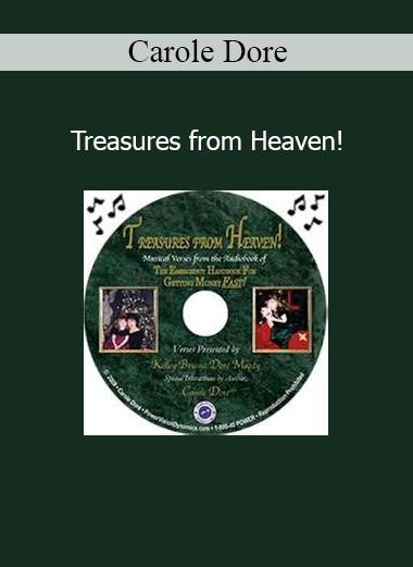 Carole Dore presenting Treasures from Heaven – a spiritual prosperity course on divine supply and abundance