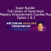 Gene Ang presenting the full Mastery Empowerment Course Library with Option 1 and 2 inclusions