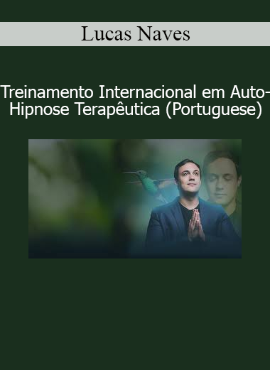 Lucas Naves ensinando Auto-Hipnose Terapêutica no treinamento internacional para autocura e reprogramação mental