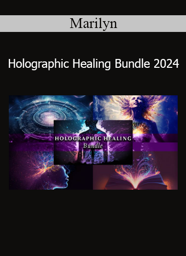 Marilyn presenting Holographic Healing Bundle 2024 with multidimensional energy tools for deep transformation