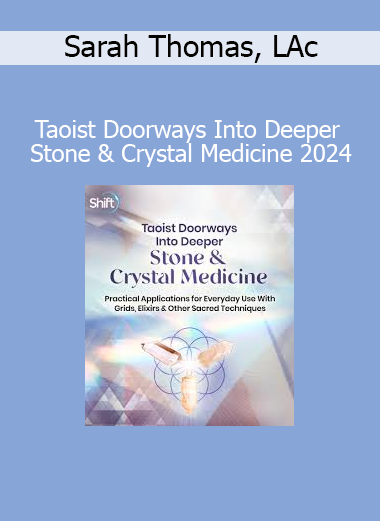 Sarah Thomas teaching Taoist stone and crystal healing practices in 2024 course