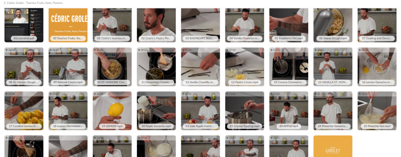 Cédric Grolet - Teaches Fruits Nuts Flowers 2023