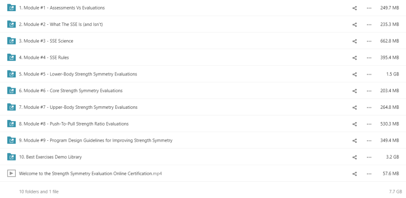 Nick Tumminello - Strength Symmetry Evaluation Online