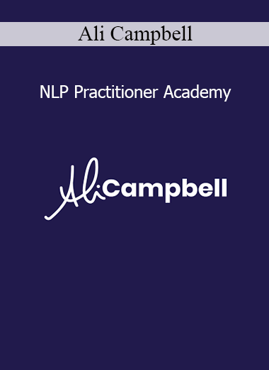 Ali Campbell presenting the NLP Practitioner Academy course on communication, mindset, and personal transformation