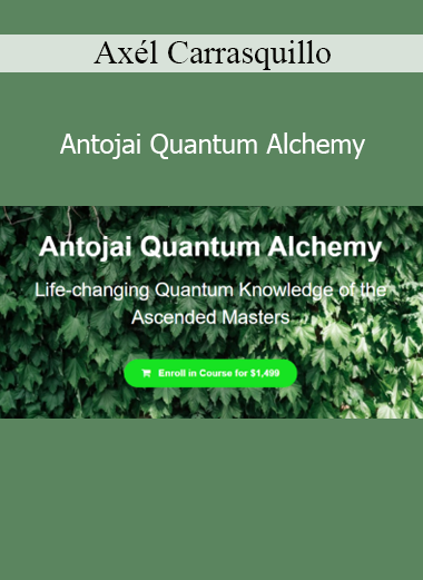 Axél Carrasquillo Antojai Quantum Alchemy energy healing course cover