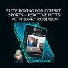 Barry Robinson demonstrating reactive mitts training for elite-level boxing in combat sports