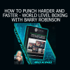 Barry Robinson teaching world-level boxing techniques to punch harder and faster with precision and rhythm