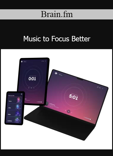 Brain.fm app for focus music and productivity