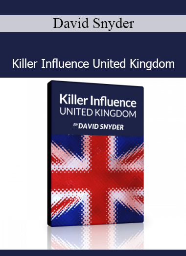 David Snyder Killer Influence United Kingdom course for persuasion, covert influence, and psychological tactics