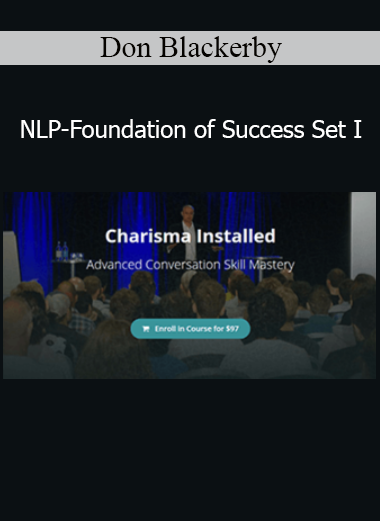 Don Blackerby teaching NLP Foundation of Success Set I for personal achievement and behavioral change