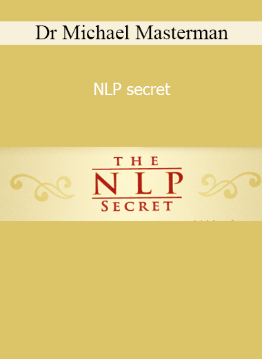 Dr. Michael Masterman revealing NLP Secret for subconscious influence and personal success strategies