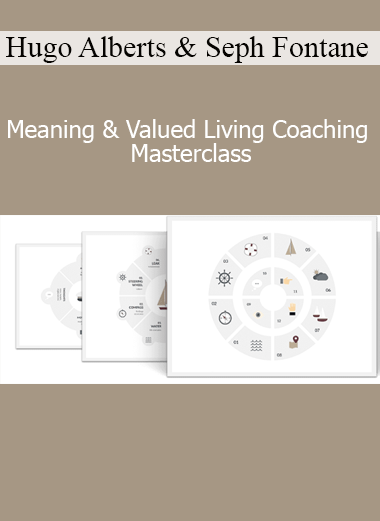 Hugo Alberts and Seph Fontane Pennock presenting Meaning & Valued Living Coaching Masterclass on purpose-driven life coaching