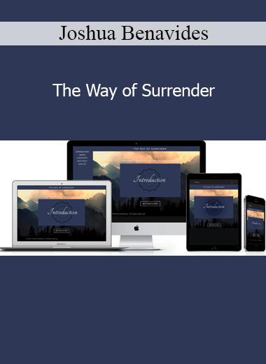 Joshua Benavides guiding The Way of Surrender course for emotional release, inner peace, and spiritual alignment