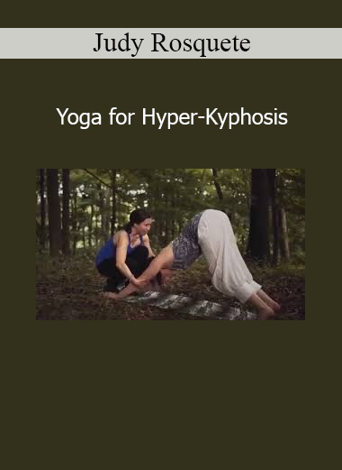 Judy Rosquete teaching yoga techniques for posture correction and hyper-kyphosis relief