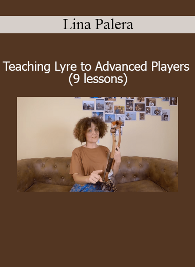 Lina Palera guiding advanced lyre techniques in her 9-lesson course for experienced musicians