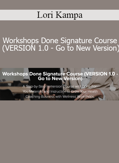 Lori Kampa presenting Workshops Done Signature Course Version 1.0 on creating impactful workshops with ease and confidence