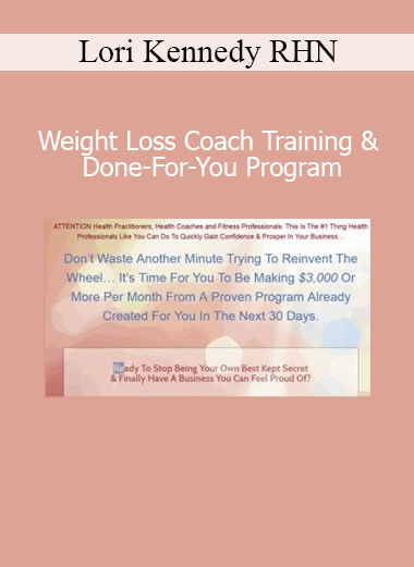 Lori Kennedy RHN teaching Weight Loss Coach Training & Done-For-You Program for health coaches and wellness professionals