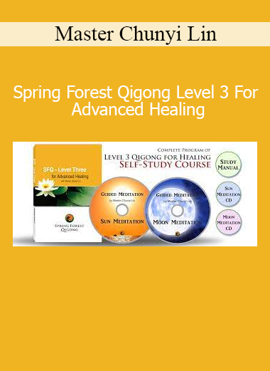 Master Chunyi Lin demonstrating advanced Spring Forest Qigong Level 3 techniques for deep energy healing