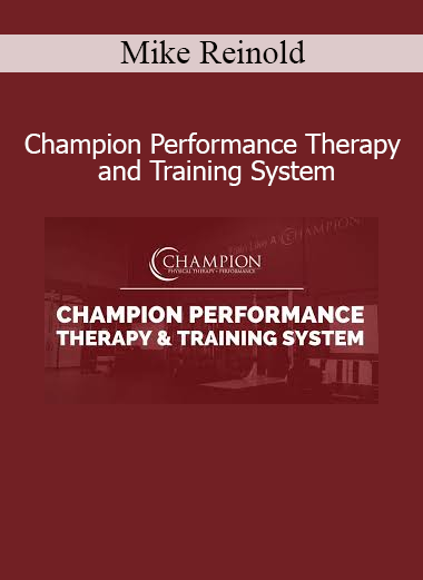 Mike Reinold teaching Champion Performance Therapy and Training System for rehabilitation and athletic performance enhancement