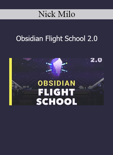Nick Milo presenting Obsidian Flight School 2.0 for personal knowledge management and note-taking mastery