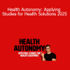 Nicolas Verhoeven presenting Health Autonomy 2025 to teach how to interpret scientific research and apply it to practical, personalized health solutions