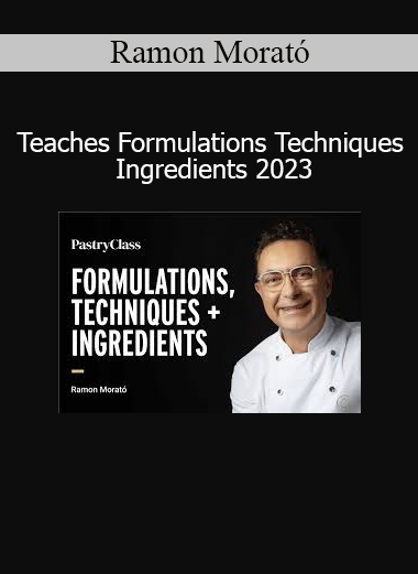 Ramon Morató explaining pastry formulation strategies and ingredient functions in his 2023 course
