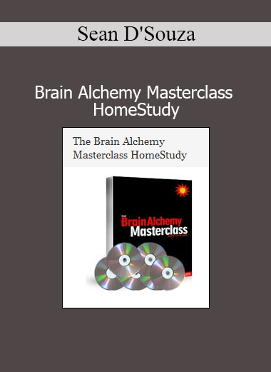 Sean D'Souza teaching Brain Alchemy Masterclass HomeStudy on psychological marketing and business strategy