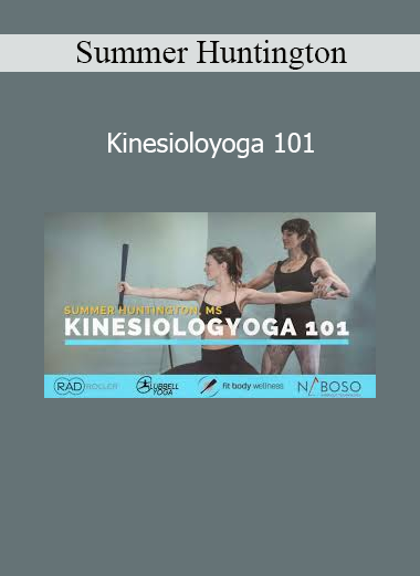 Summer Huntington teaching Kinesioloyoga 101 course combining kinesiology and yoga principles