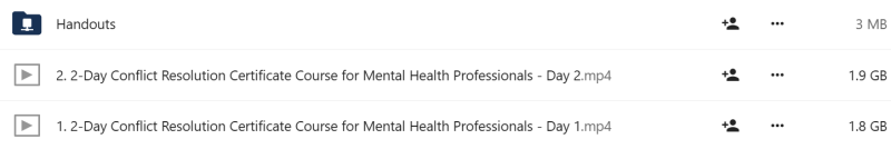 Alan Godwin - 2-Day Conflict Resolution Course for Mental Health Professionals