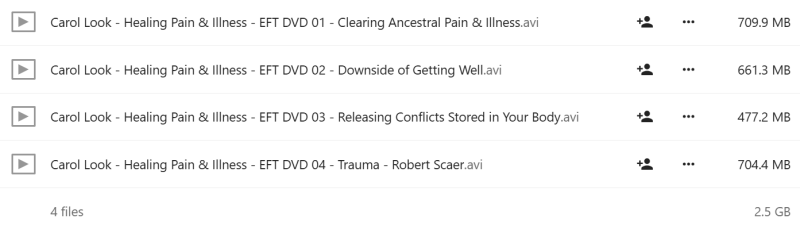 Carol Look - Approach to Healing Pain and Illness - EFT