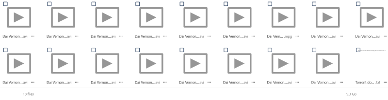Dai Vernon - Revelations Vol 1-17