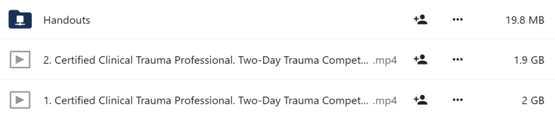 J. Eric Gentry - Certified Clinical Trauma Professional Two-Day Trauma Competency Conference