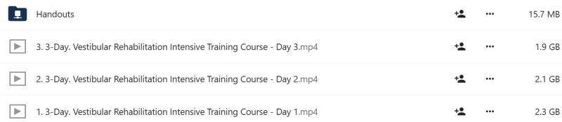 Jamie Miner - 3-Day Vestibular Rehabilitation Intensive Training Course