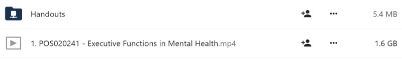 Jay Carter - Executive Functions in Mental Health