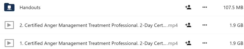 Jeff Peterson - Certified Anger Management Treatment Professional 2-Day Certification Course