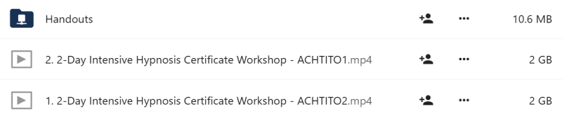 Jonathan D. Fast - 2-Day Intensive Hypnosis Workshop