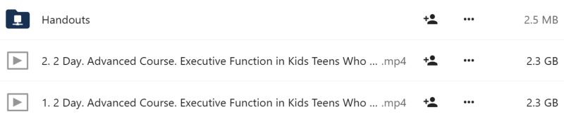 Margaret Dawson - 2 Day Advanced Course Executive Function in Kids & Teens