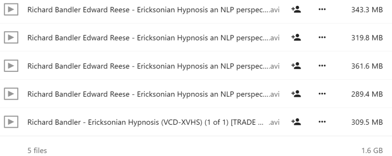 Richard Bandler - Ericksonian Hypnosis - An NLP Perspective