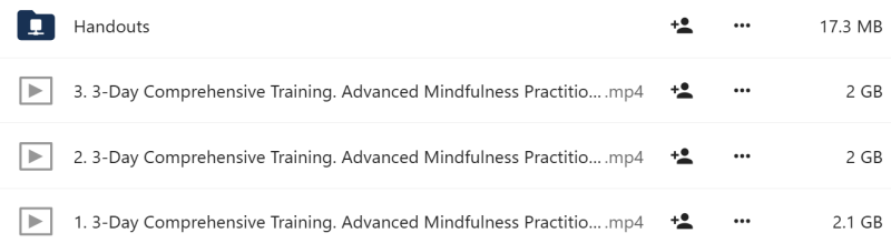Rochelle Calvert - 3-Day Comprehensive Mindfulness Training