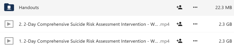 Sally Spencer-Thomas - 2-Day Comprehensive Suicide Risk Assessment & Intervention