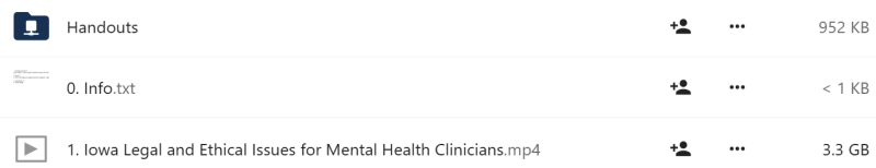 Susan Lewis - Iowa Legal and Ethical Issues for Mental Health Clinicians