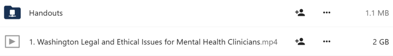 Susan Lewis - Washington Legal and Ethical Issues for Mental Health Clinicians