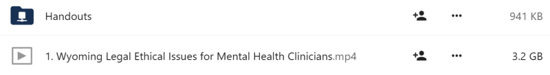 Susan Lewis - Wyoming Legal & Ethical Issues for Mental Health Clinicians