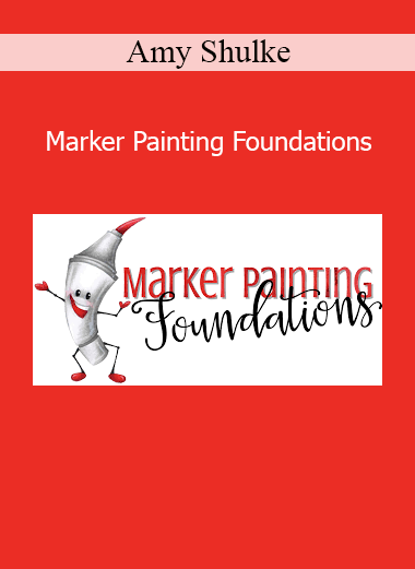 Amy Shulke teaching Marker Painting Foundations course for mastering realistic coloring techniques with markers