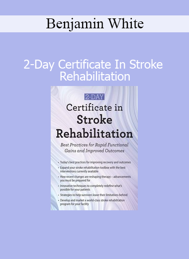 Benjamin White teaching advanced stroke rehabilitation techniques in a 2-day certification course for clinicians