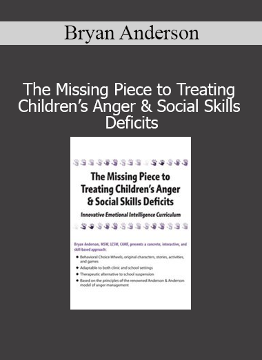 Bryan Anderson presenting The Missing Piece to Treating Children’s Anger & Social Skills Deficits training for child clinicians and educators