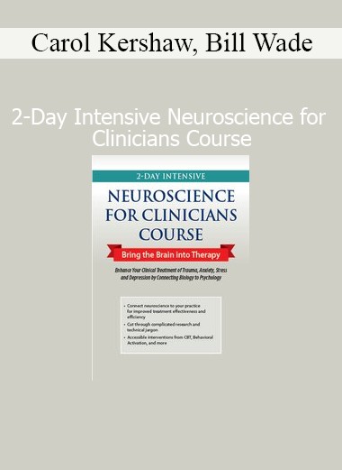 Carol Kershaw and Bill Wade teaching brain-based interventions in a 2-day neuroscience training for clinicians