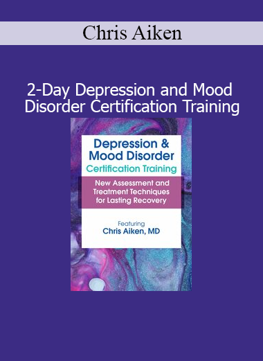 Chris Aiken teaching clinicians evidence-based approaches for treating depression and mood disorders in a 2-day certification course
