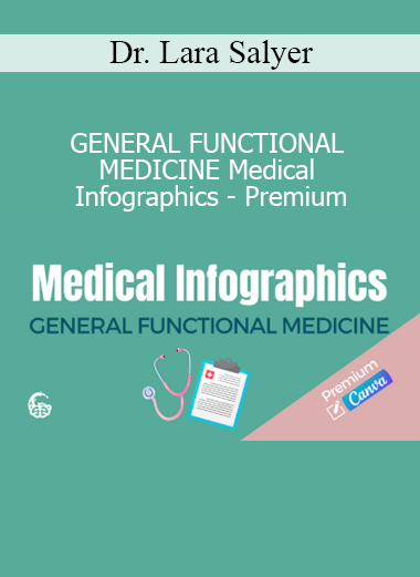Dr. Lara Salyer presenting functional medicine infographics for clinical education and patient communication