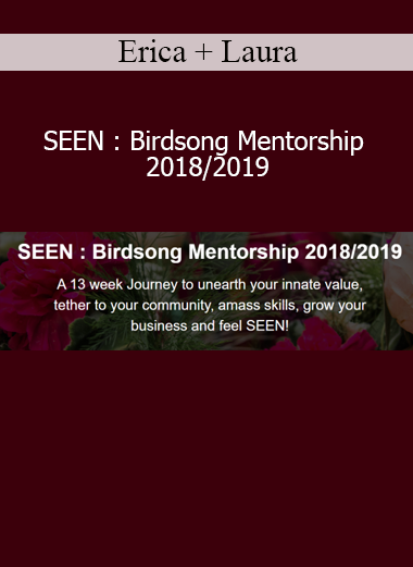 Erica and Laura presenting SEEN: Birdsong Mentorship 2018/2019 course on embodied wisdom, feminine leadership, and community healing